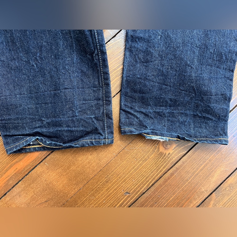 LEVIS VINTAGE CLOTHING- 505-0217 *31x 34- pls read below- rare RED LINE BIG E. - Picture 6 of 16